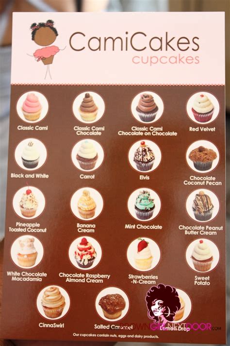 cami cakes menu